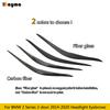 Carbon Fiber Car Headlight Eyebrows For BMW 2 Series Coupe Covertible F22 F23 F87 M2 2014 -  Fiber Glass Front Lamp Eyelids
