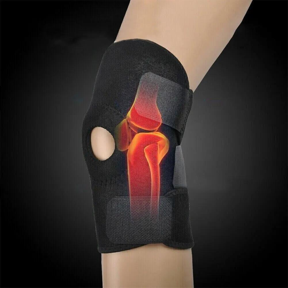 Knee Brace Knee Pain Relief Support Brace with Side Stabilizers with Adjustable Buckle Joint Pain Arthritis Relief For Men Women