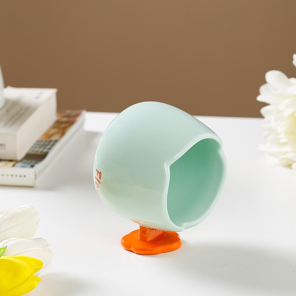 Kreative Süße Blumen Kaffeetasse Porzellan Kinderwasserbecher Cartoon Keramikbecher Geschenk Tischdekoration Zarte Tassen