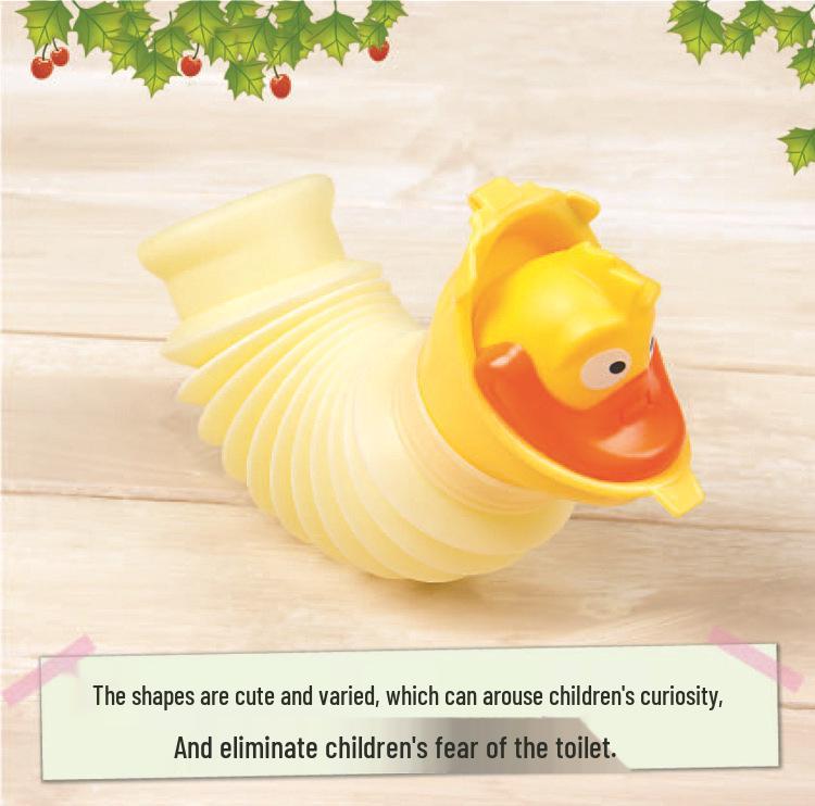 Orinal Portátil de Coche de Dibujos Animados para Niños - Inodoro de Viaje de Emergencia