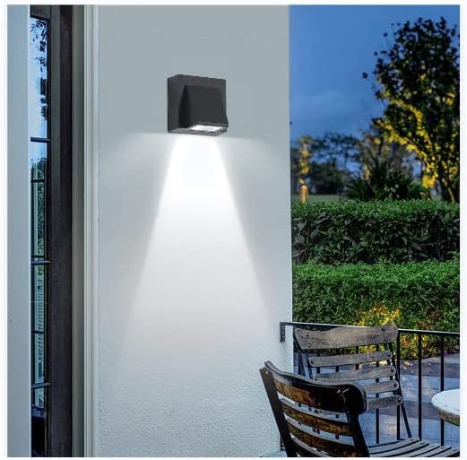 2ks Venkovní nástěnné svítidlo 5W COB LED 6000K Studené světlo IP65 Vodotěsné venkovní nástěnné svítidlo z hliníku pro venkovní terasy Vnitřní obývací pokoje