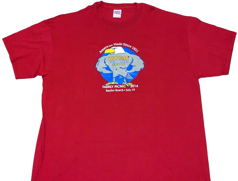 Rare! Wooster Brushes & Rollers 2014 Family Picnic Ohio Company T-Shirt New! XL Unisex T-Shirt XXXXL