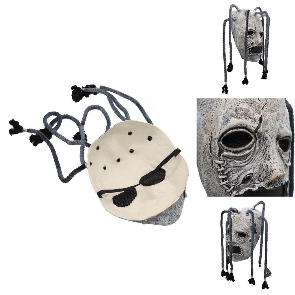 Corey Taylor Full Head Latex Mask With Dreadlocks Ideal For Halloween Parties And Cosplay Events