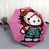 1pc Hello Kitty Automatic Personality Umbrella 8-Bone Design Compact Gear for Outdoor Travel, Perfect Helloween Chrismas Gift for Friends or Family Y2