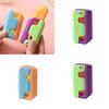 New Cartoon 3d Gravity Carrot Eraser Toy For Students Creative Stationery To Release Stress Purple Shell)
