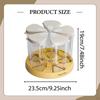 Dry Food Storage Containers Grain Dispenser 360° Rotating Organizer Rice for Beans Barley