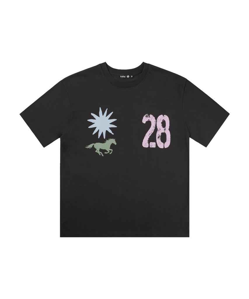 KAIFAI Freebie Short Sleeve T-Shirt (Deep Charcoal) K26Qb227
