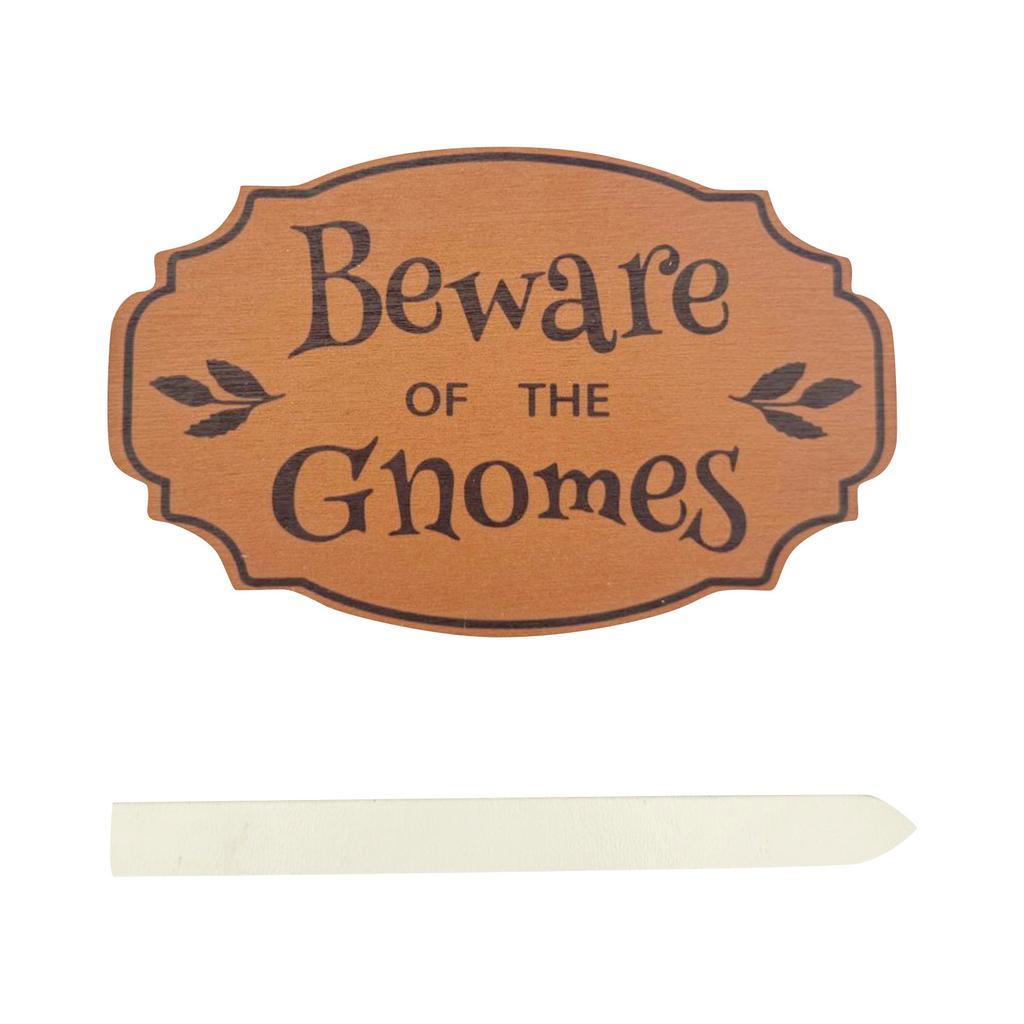 Beware Of Gnomes Sign, Garden Sign Accessories, Signs, Garden, Fun Decorative Ornaments, Holiday Ornaments