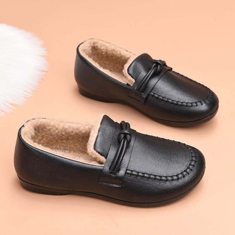 Fleece warm Doudou shoes winter new medium and comfortable soft-soled cotton shoes