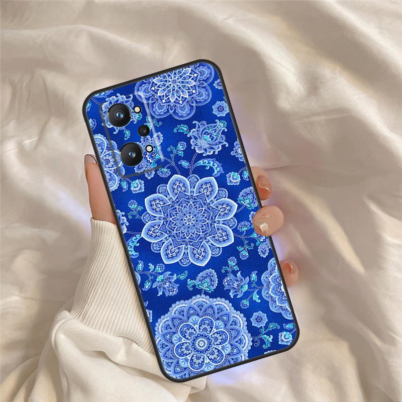 Blue And White Porcelain Case For Realme 15 14 11 12 13 Pro Plus C65 C67 C71 C63 C61 C55 C51 C53 C35 C75 GT6 GT7 Pro