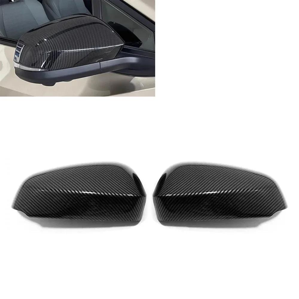 For Toyota Tacoma 2024 ABS Plastic Car Rearview Side Mirror Cover Wing Cap Exterior Door Trim Adhesive Sticker W/ No Signal