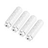 BULLSPANN Set of 4 Aluminum Alloy Rear Foot Pegs Footrest Universal Silver Tone for