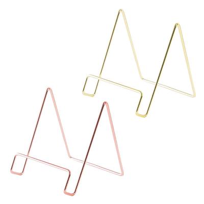 Creative Geometric Storage Rack Simple Wrought Iron Organizer Book Stand Holder