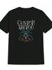 Casual Graphic T-shirt - Tattoo & Spider Web Design