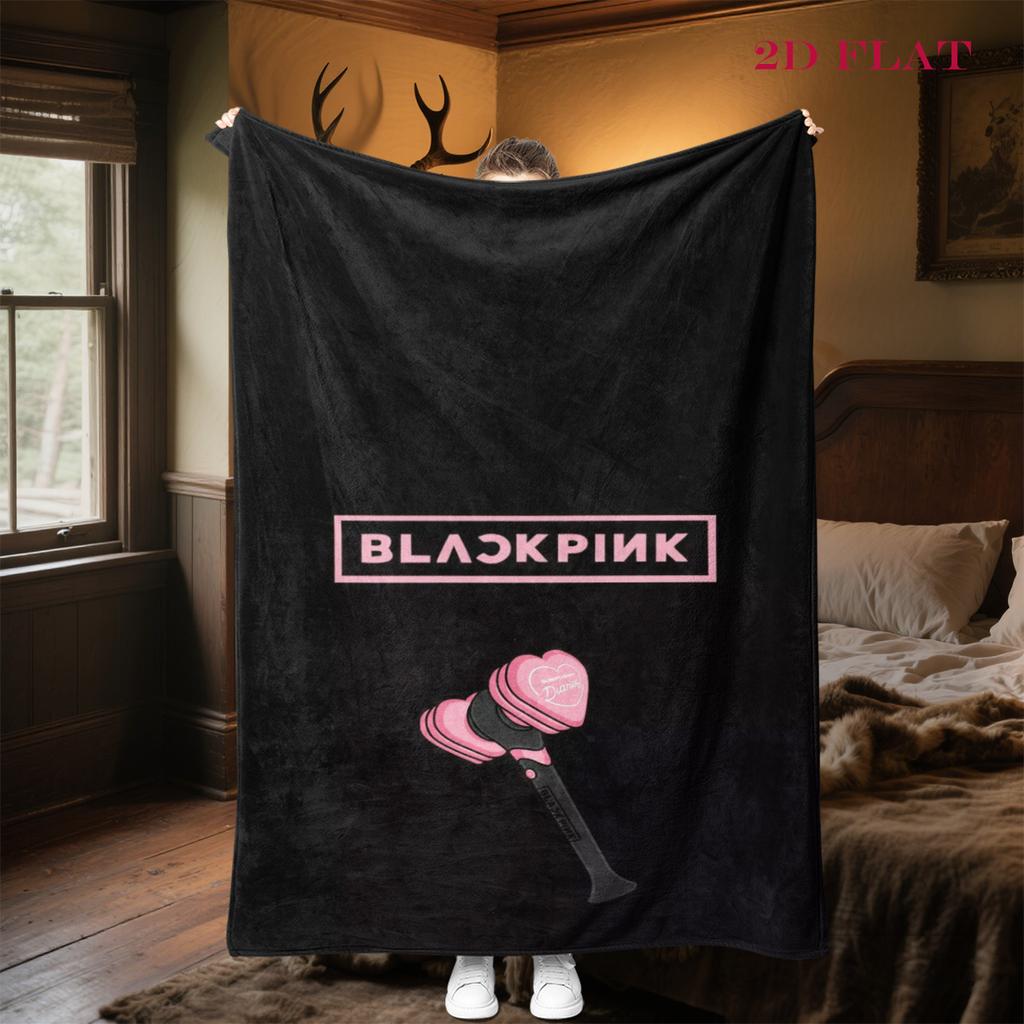 Blackpink Heartbeat Glow Decke Heimdeko Decke Maschinenwaschbar Digitaldruck Klimadecke