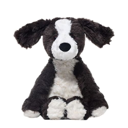 Black and White Puppy Toy, Border Collie Dog Plush Toy | Realistic Black and White Animal Toy | Simulated Stuffed Animal, Cuddly Decor for Kids, Toddl