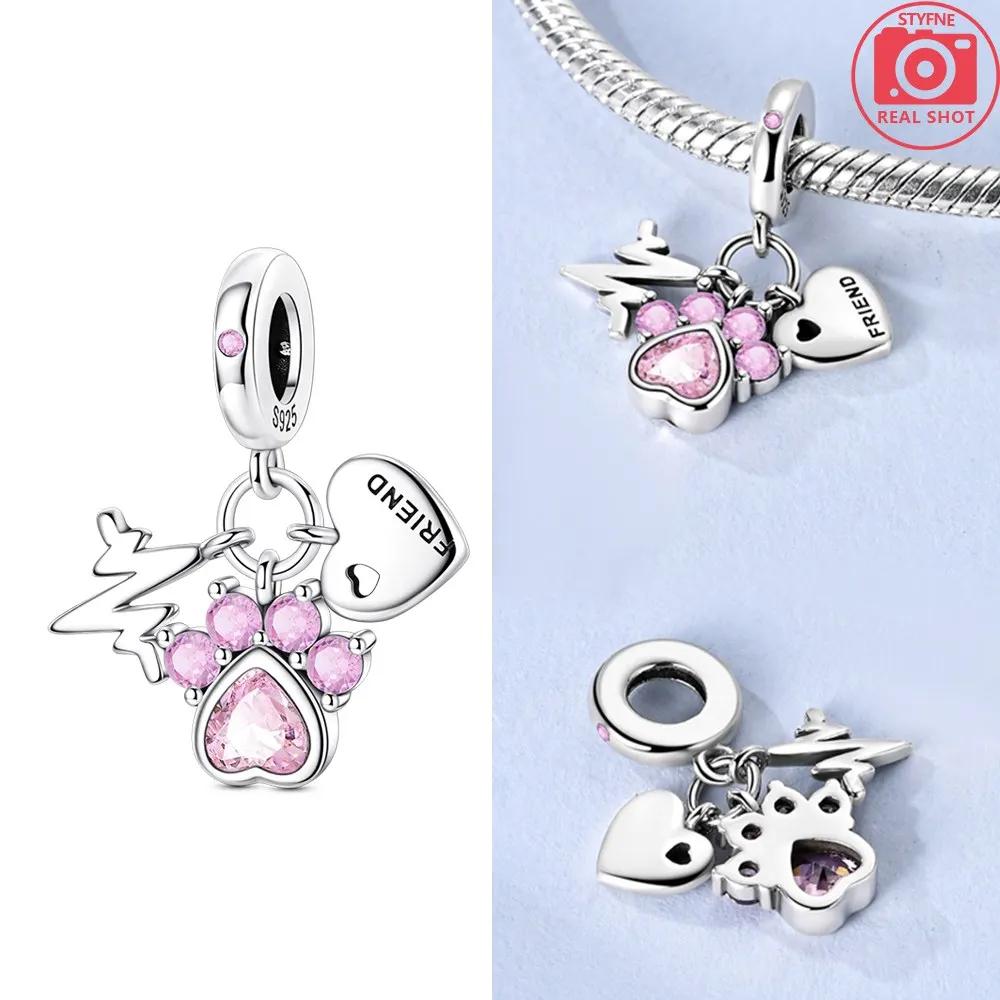 Birthday Bear Beads Copper Colors Charm Beads Fit Original Charms Bracelet Beads For Women Jewelry Making Gifts