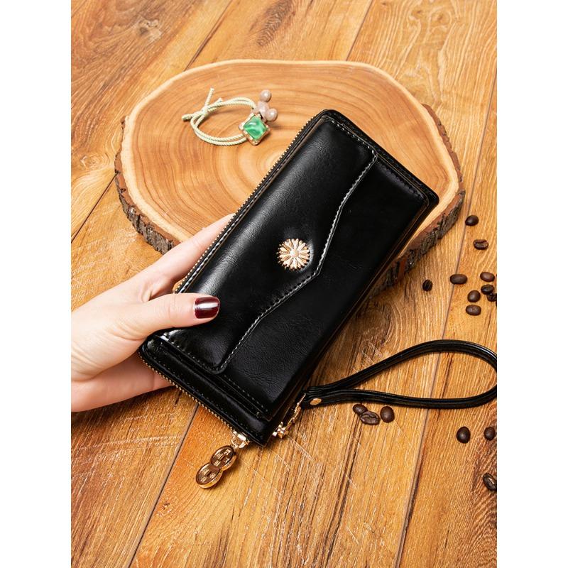 Hand-held Bag - Multi-functional Student Mobile Phone Bag - Handbag with Zipper Storage Compartment