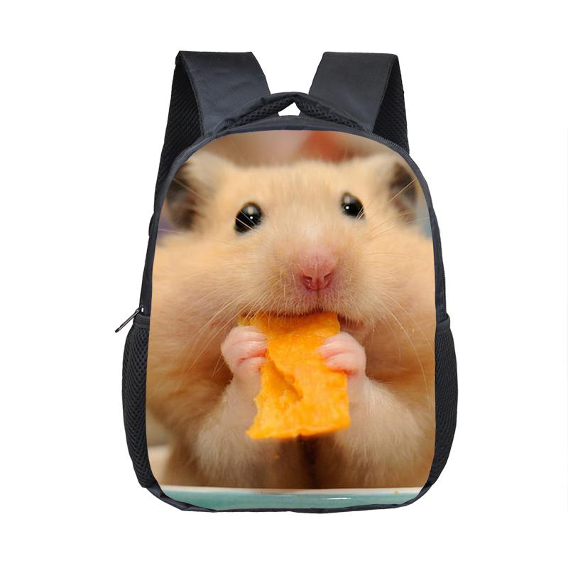 

Рюкзак с рисунком хомяка/питомца морской свинки для детей, школьные сумки для мальчиков и девочек, детский сад, рюкзак для малышей