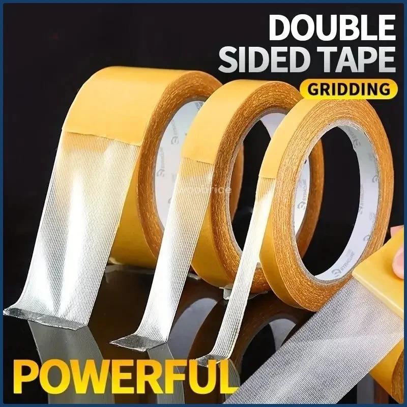 10/20/30/40/50mm Strong Fixation Double Sided Tape Heavy Duty Translucent Mesh Waterproof Traceless Powerful Grid Carpet Adhesive Tape