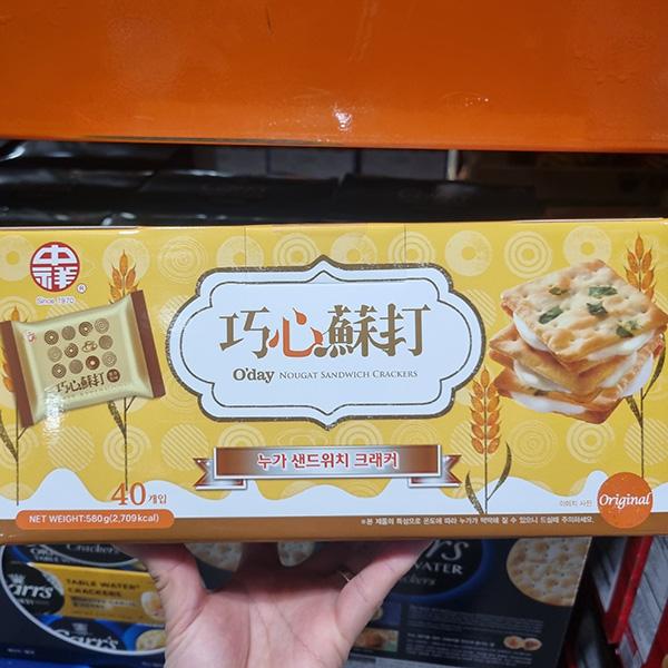 ODay Nougat Sandwich Green Onion Crackers 14.5g x 40 Packs (580g) One thing