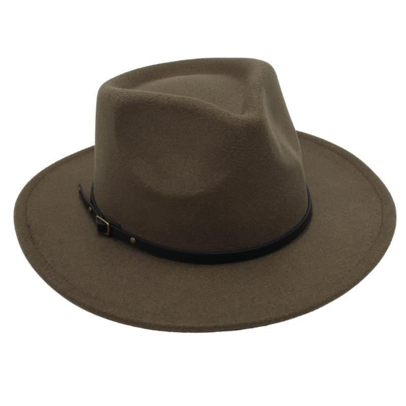 Top Hat, Belt Buckle, Jazz Hat, Male And Female Models, Felt Hat, Sun Hat, Woolen Hat, Ethnic Style