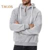 Herren Winter Hoodie Reißverschluss Halboffen Stehkragen Einfarbig Locker Pullover Sport Top Elastische Bündchen Halten Warm Alltagskleidung