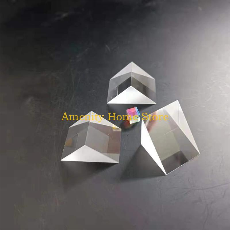 F26C Optik Experiment Glas Dreieckiges Prisma Physik Lehre Lichtspektrum Werkzeug