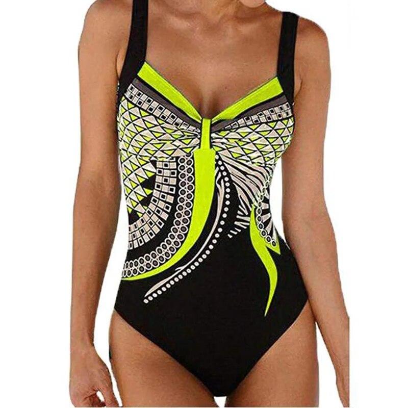 Swimwear Women One Piece Swimsuit Push Up Sexy Bathing Suit Women Swimming for Beach Wear Monokini Plus Size Swimwear 2XL
