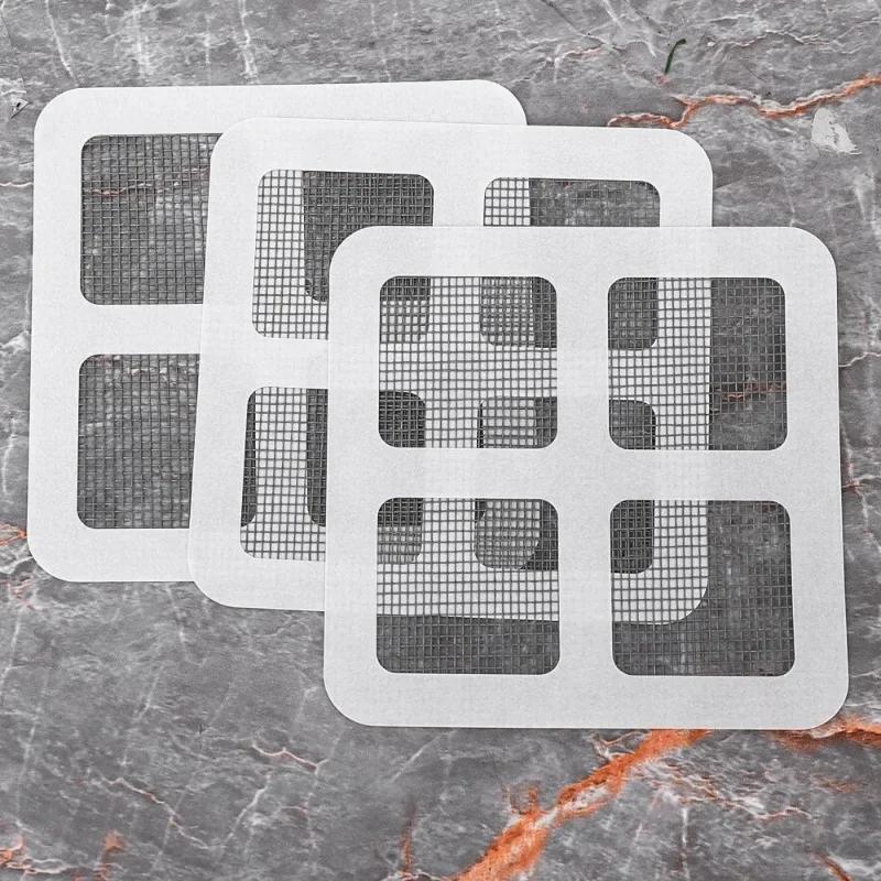 10-50Pcs Anti Blocking Filter Screen Kitchen Bathroom Disposable Floor Drain Sticker Multipurpose Screen Window Repair Subsidy