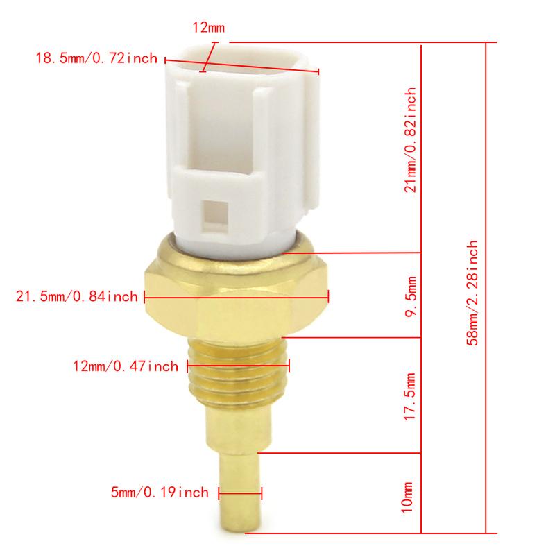Motorcycle Radiator Fan Thermo Switch For Yamaha BX50 BX50N BX50S Gear CE50 CE50D CE50ZR Jog ZR NS50F XC50 Vino 5YP-85790-00