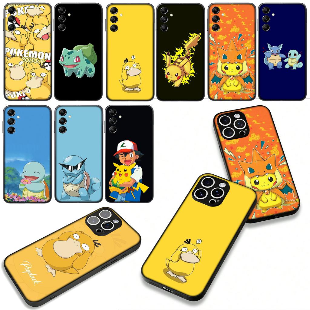 Anime Lovely P-Pokemons P-Pikachus Psyduck Phone Cover for Xiaomi Redmi Note 14 12 13 ProPlus A4 A3 Pro Plus 12C 13C 14C 5G Case