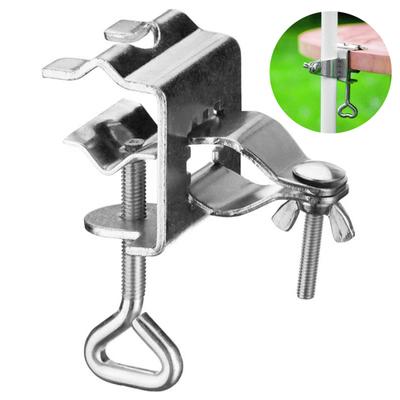 Portable Non-slip Table Umbrella Clamp Alloy Garden Windproof Table Parasol Stand for Patios