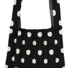 Pleatsmama Mini Shoulder Bag White Dot
