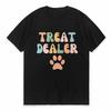 Treat Dealer Print TShirt Fashion Vintage Shirts Causal Streetwear Harajuku Street Short Tshirt Outdoor Sport Round Neck Tees