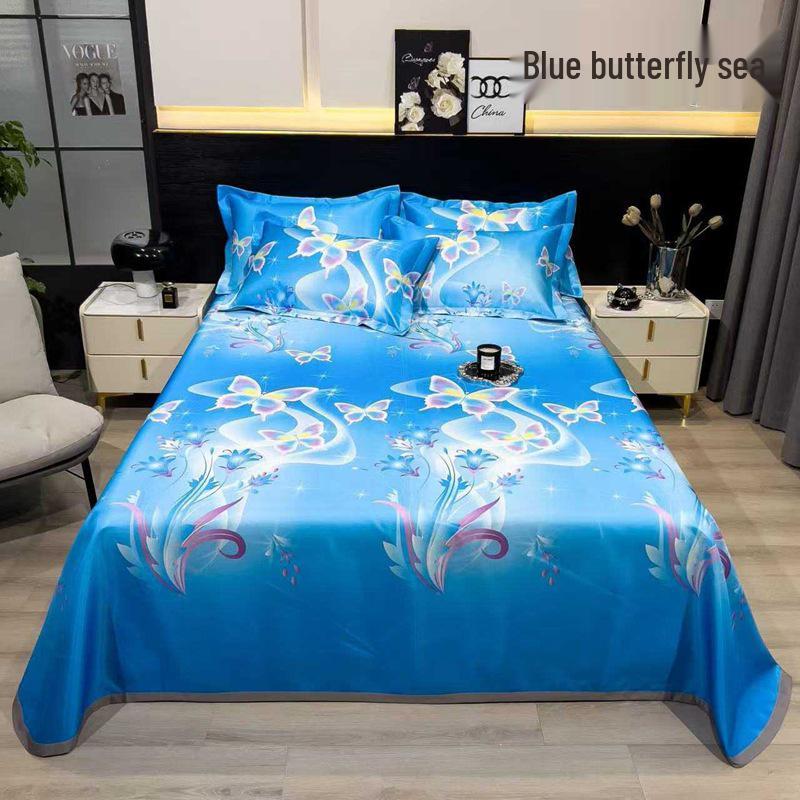 Ice Silk Summer Cool Mat Set: Foldable & Washable Three-Piece for Dormitory Single Beds