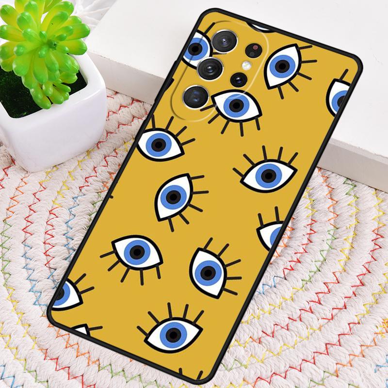 Blue Evil Eye Phone Case for Samsung Galaxy Note 10 Pro S26 Ultra S23 S24 FE S25 S21 S22 PLUS Shockproof Cove