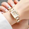 1/2PCS Fashion Rectangle Women Watches Ladies Arabic Dial Quartz Wristwatch Reloj Mujer