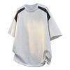 Gray Men's Short-Sleeve Loose Top - Trendy Spring/Summer 2026 Fashion