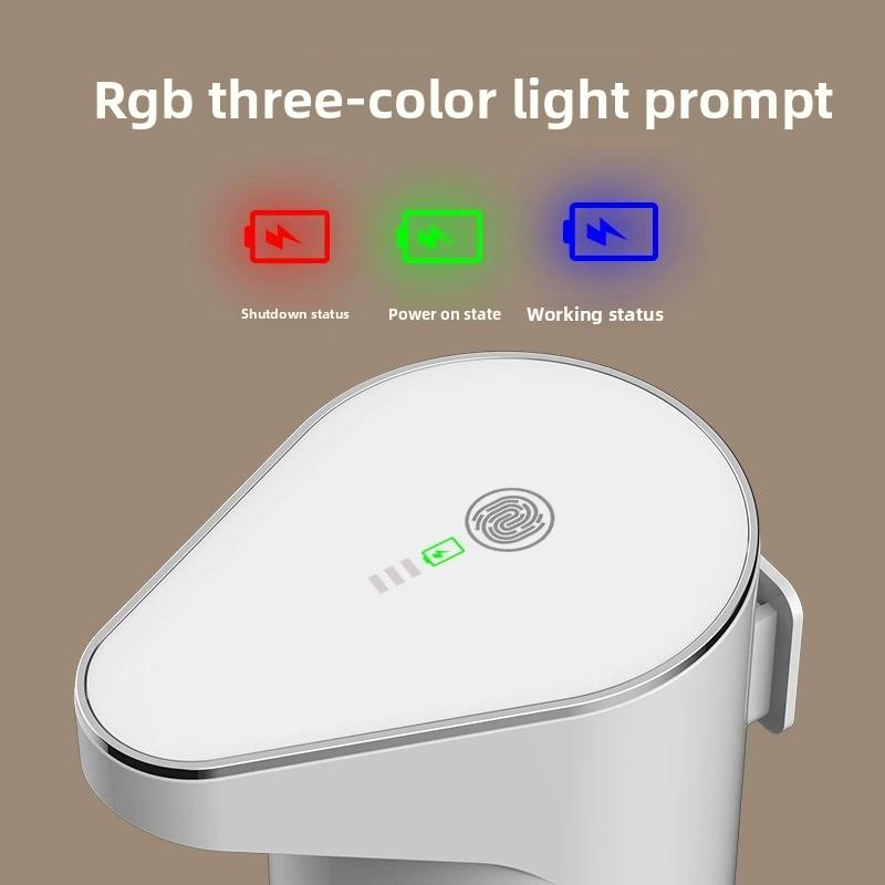 Dispensador automático de jabón con sensor para baño, espuma manos libres sin instalación