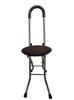 Lightweight Folding Dual-Use Cane Stool: Non-Slip, Portable Crutch and Seat for Elderly Aid