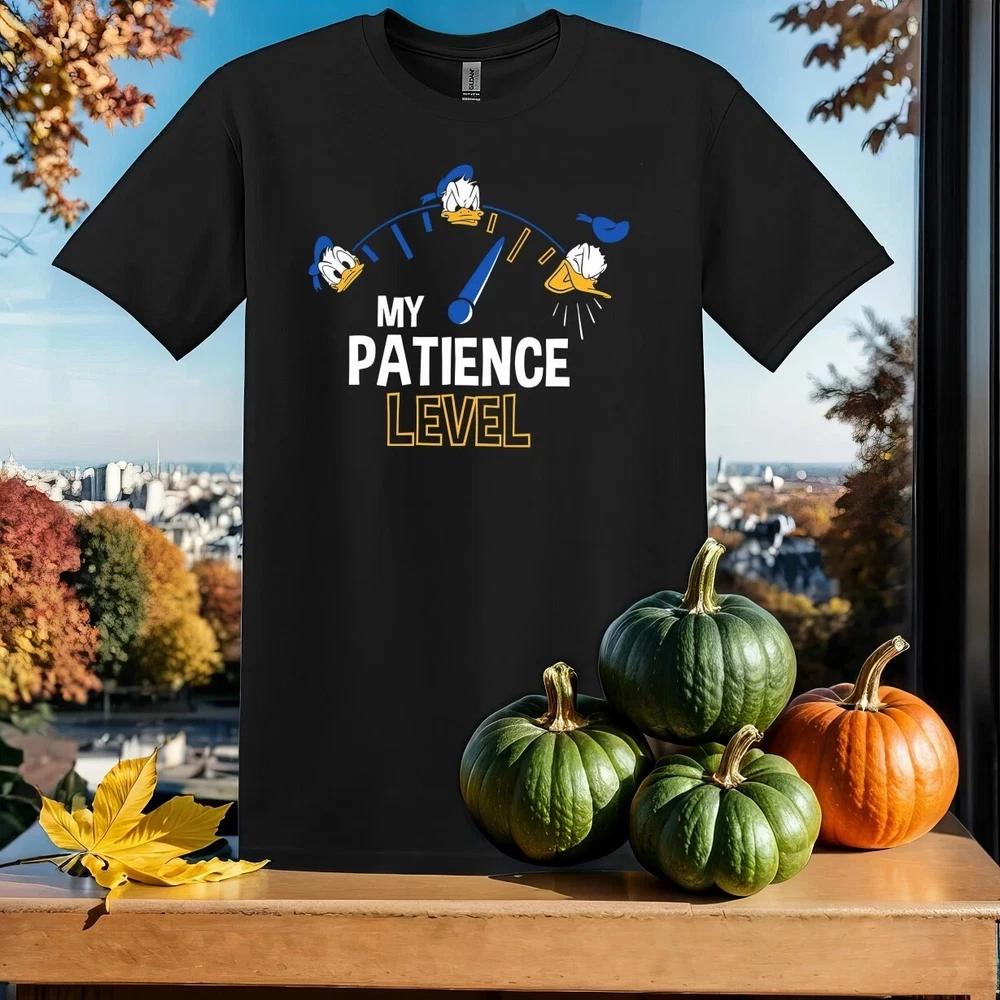 My Patience Level Donald Duck Unisex Unisex Unisex TShirt Gift For Friends S