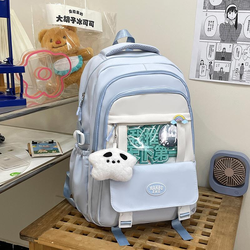 Schoolbag New Japanese Ins High Value Fresh and Sweet Pain Bag Female Junior High School Students Lightweight Large Capacity Backpack
