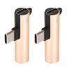 2PCS USB C to 3.5mm   Adapter 2 in 1   Charging USB C to     ABS USB C to    for Phone Tablet