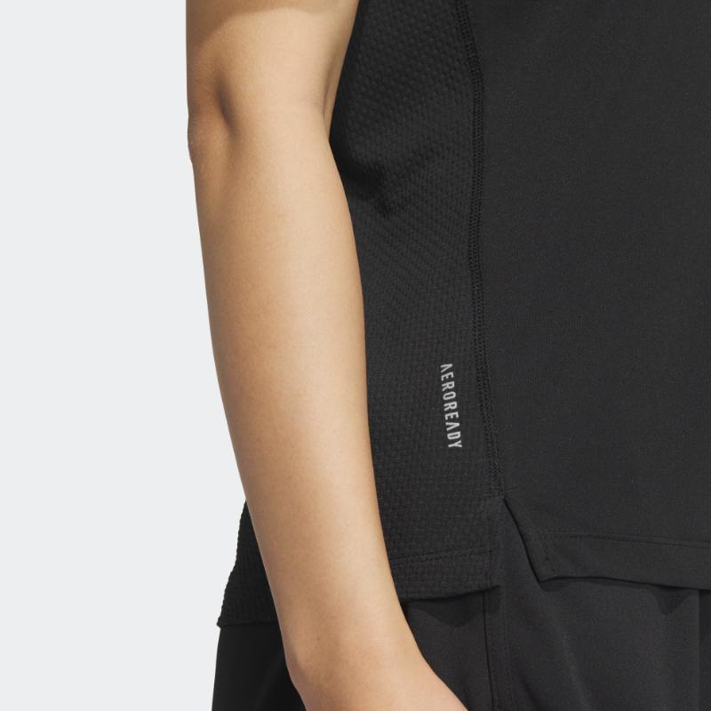 Adidas Own The Run Cooler T-Shirt Women Tops Black JF1477