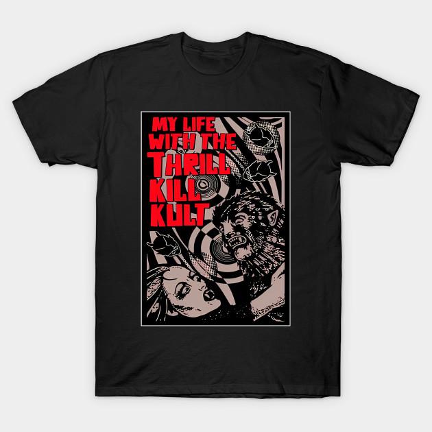 

Men Black Print T-shirt My Life With The Thrill Kill Kult - (Snaturevisuals) #212 No-Cut Transfer Paper Print Cotton Tshirt 3XL чорний