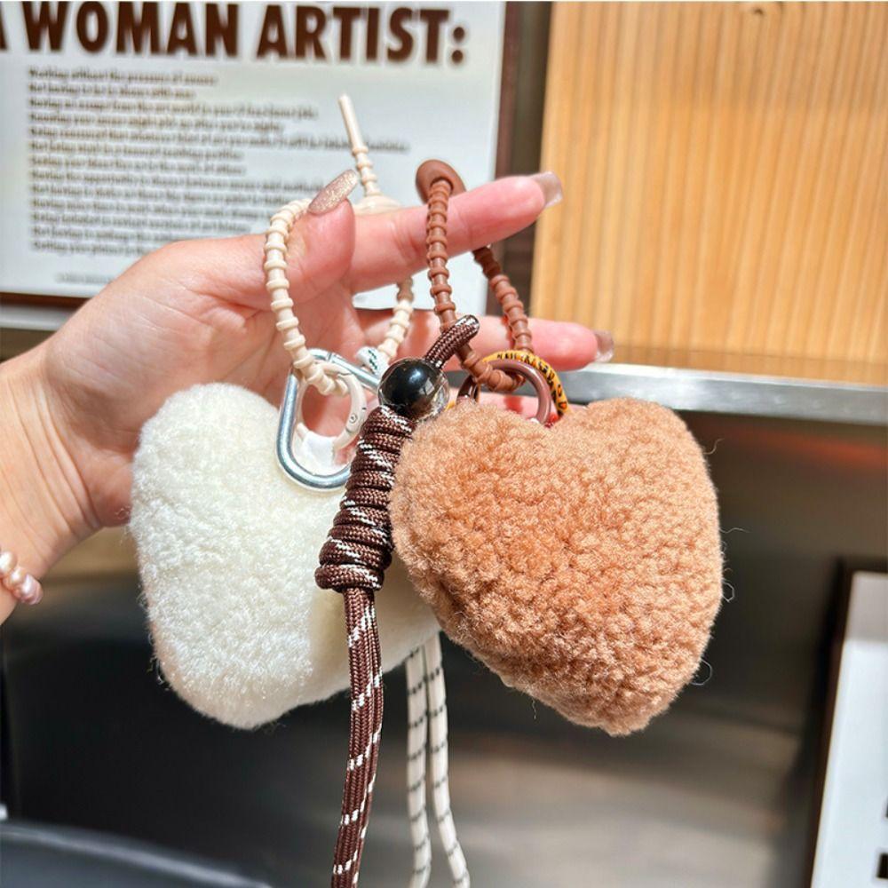 Fashion Braided Rope Chain Heart Shaped Handmade Pendant  Key Jewelry Accessoriy