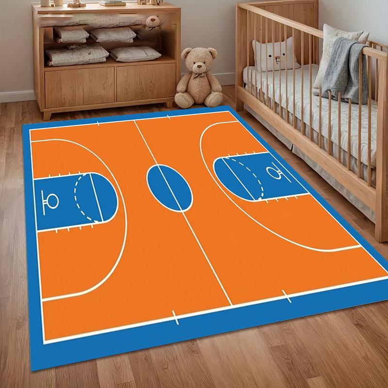 

A Basketball Carpet Fashionable Home Carpet Anti Slip and Easy To Clean Living Room and Bedroom Carpet Entrance Door Mat Carpets 40cm x 60cm