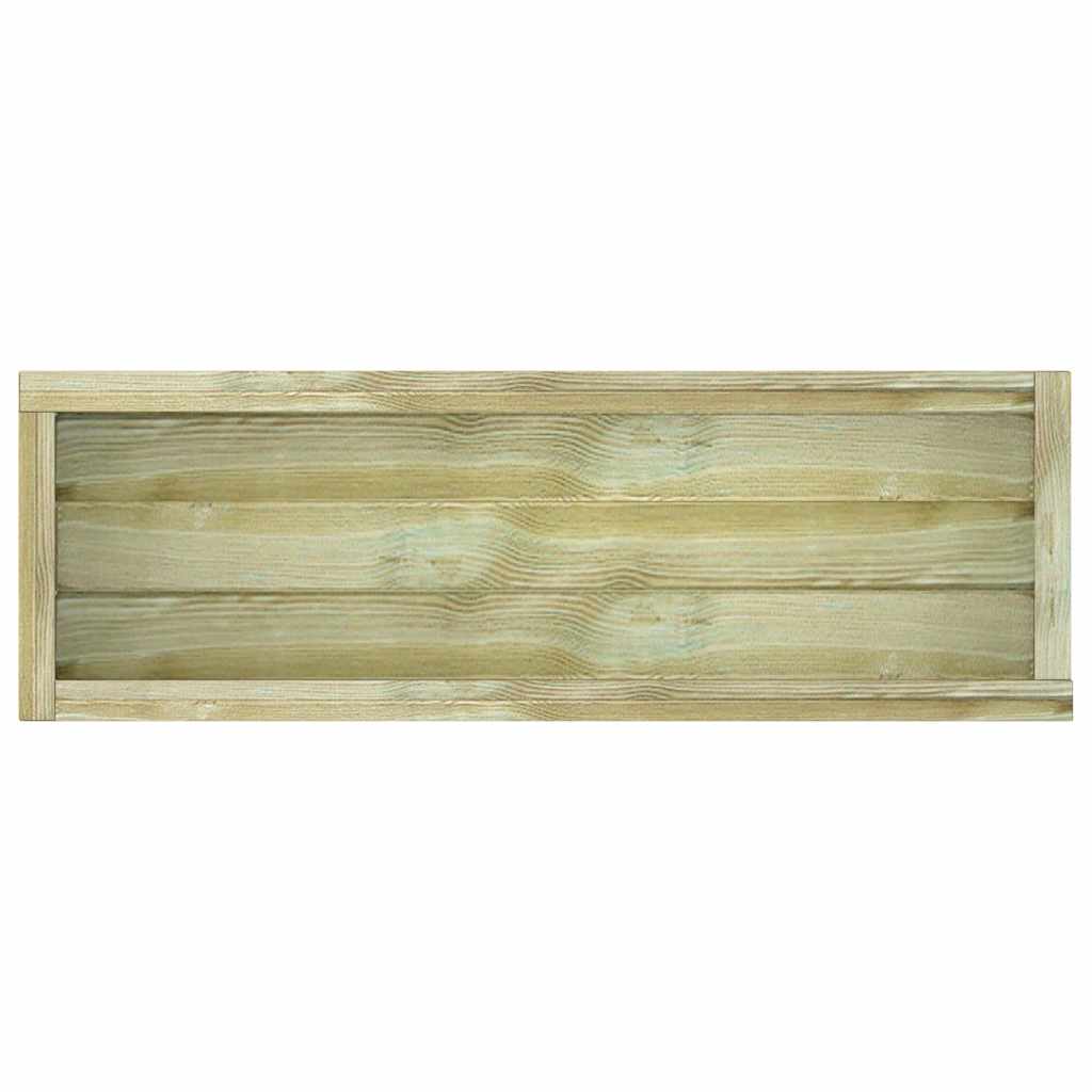 Raised Garden Bed 120 x 40 x 30 cm Wooden Rectangular
