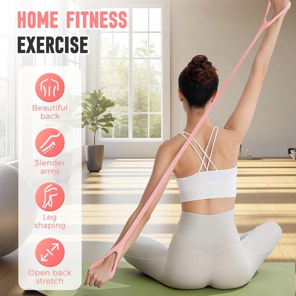 Resistance band, 2025 new figure-eight training band, unisex, rubber material, with handles.